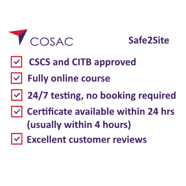 safe 2 site cscs citb approved